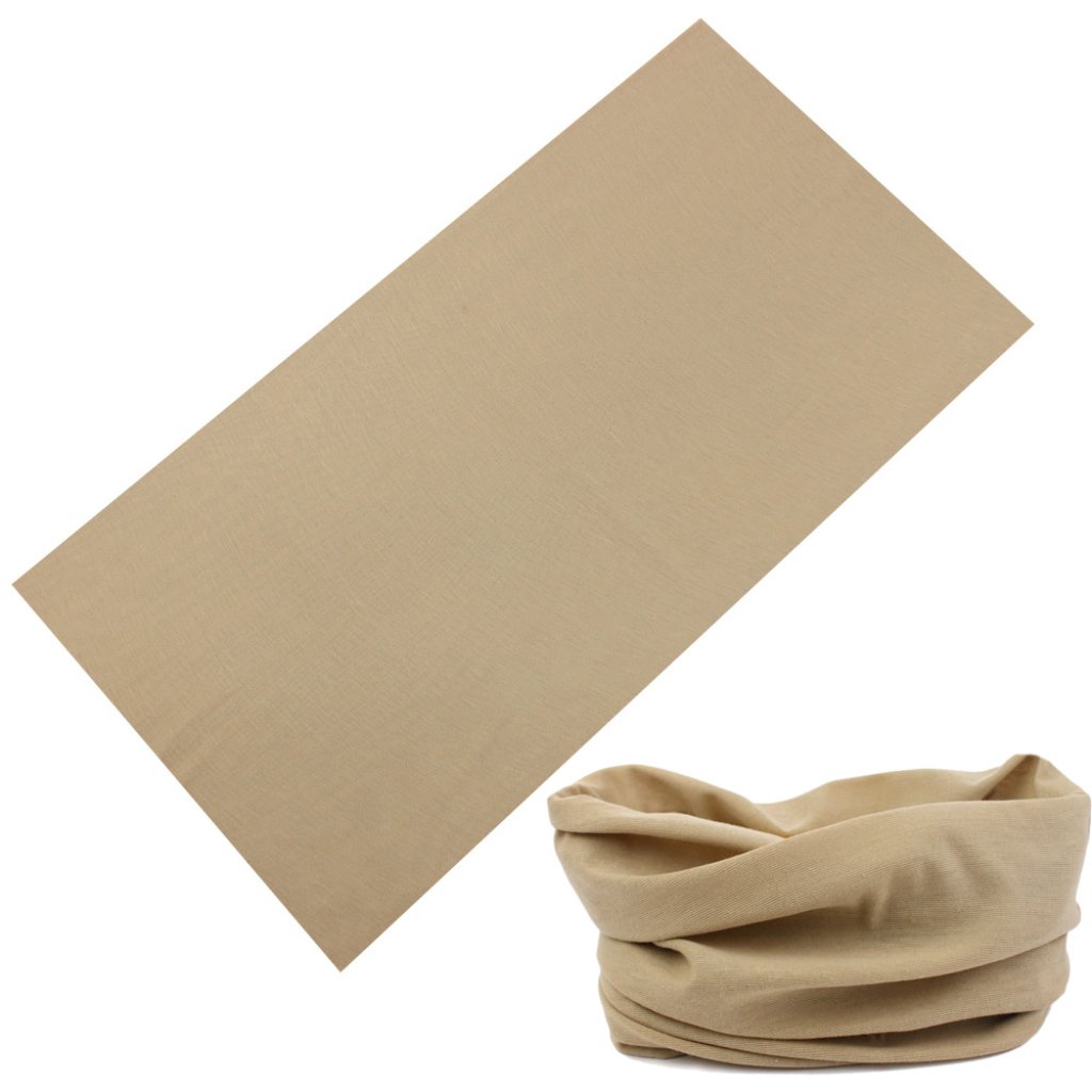 Multi-Function Headwear/ Face Mask - Solid Khaki